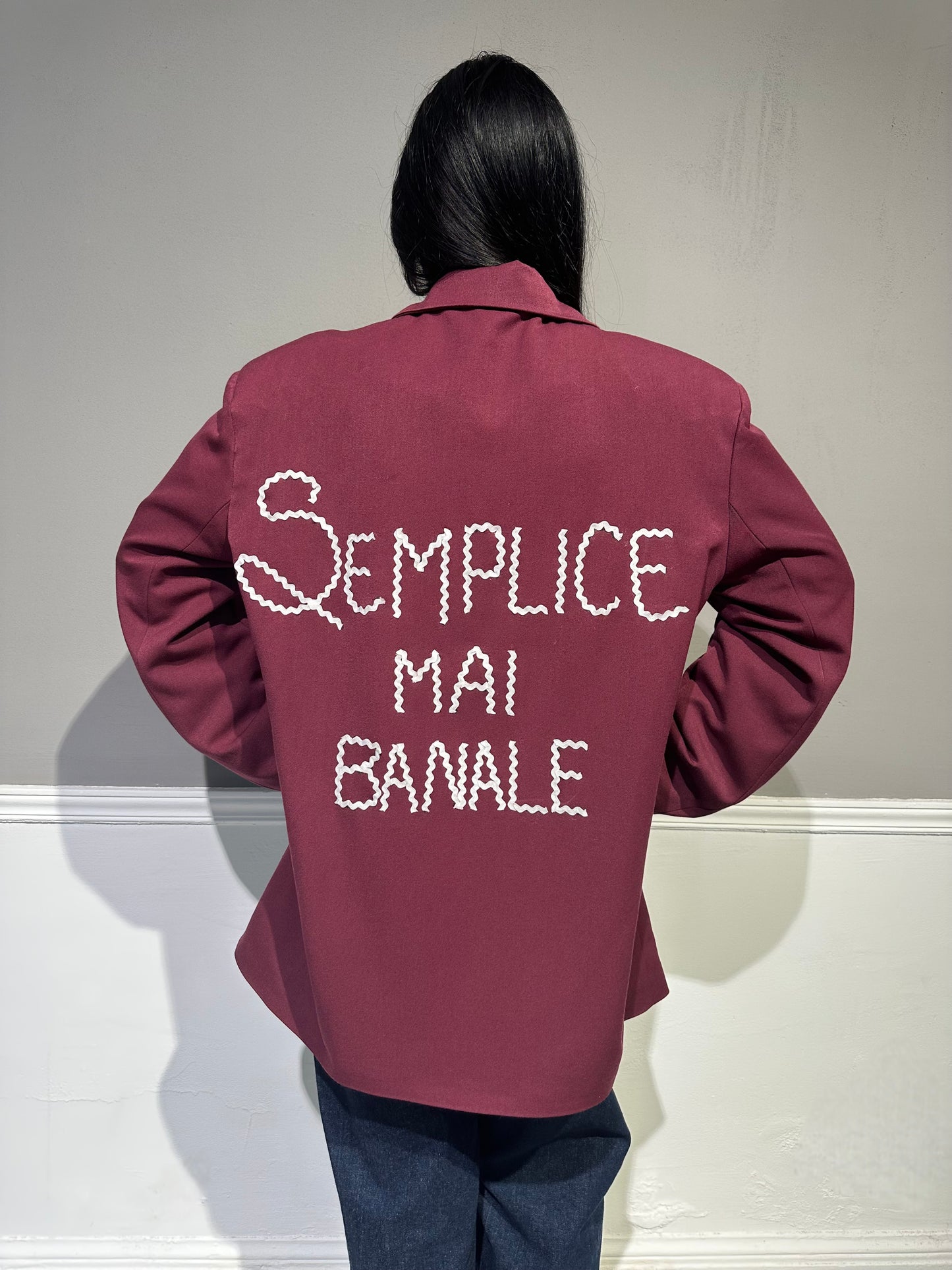 Blazer ‘Mai Banale’ Red Wine