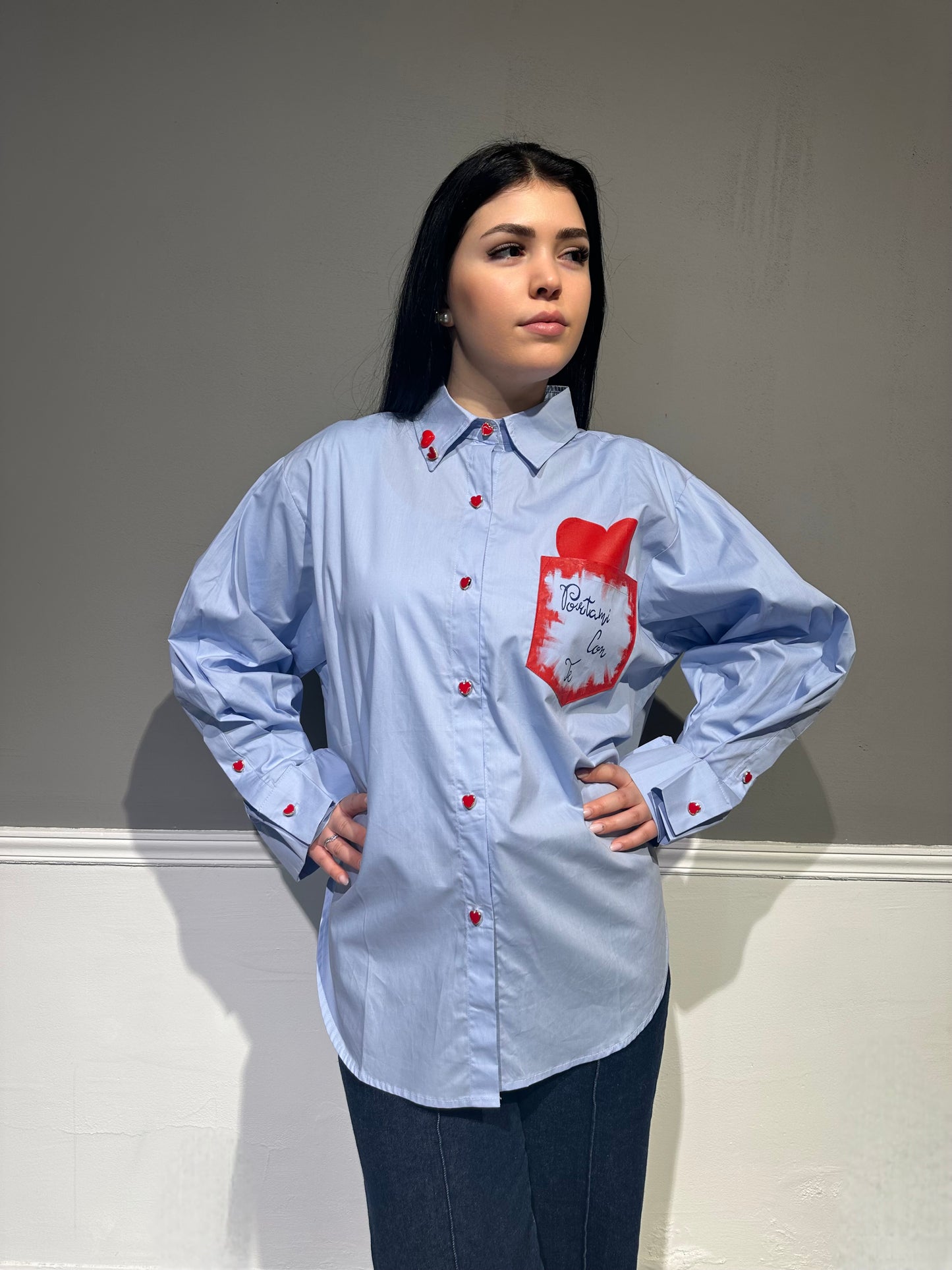 Camicia Red Hearts
