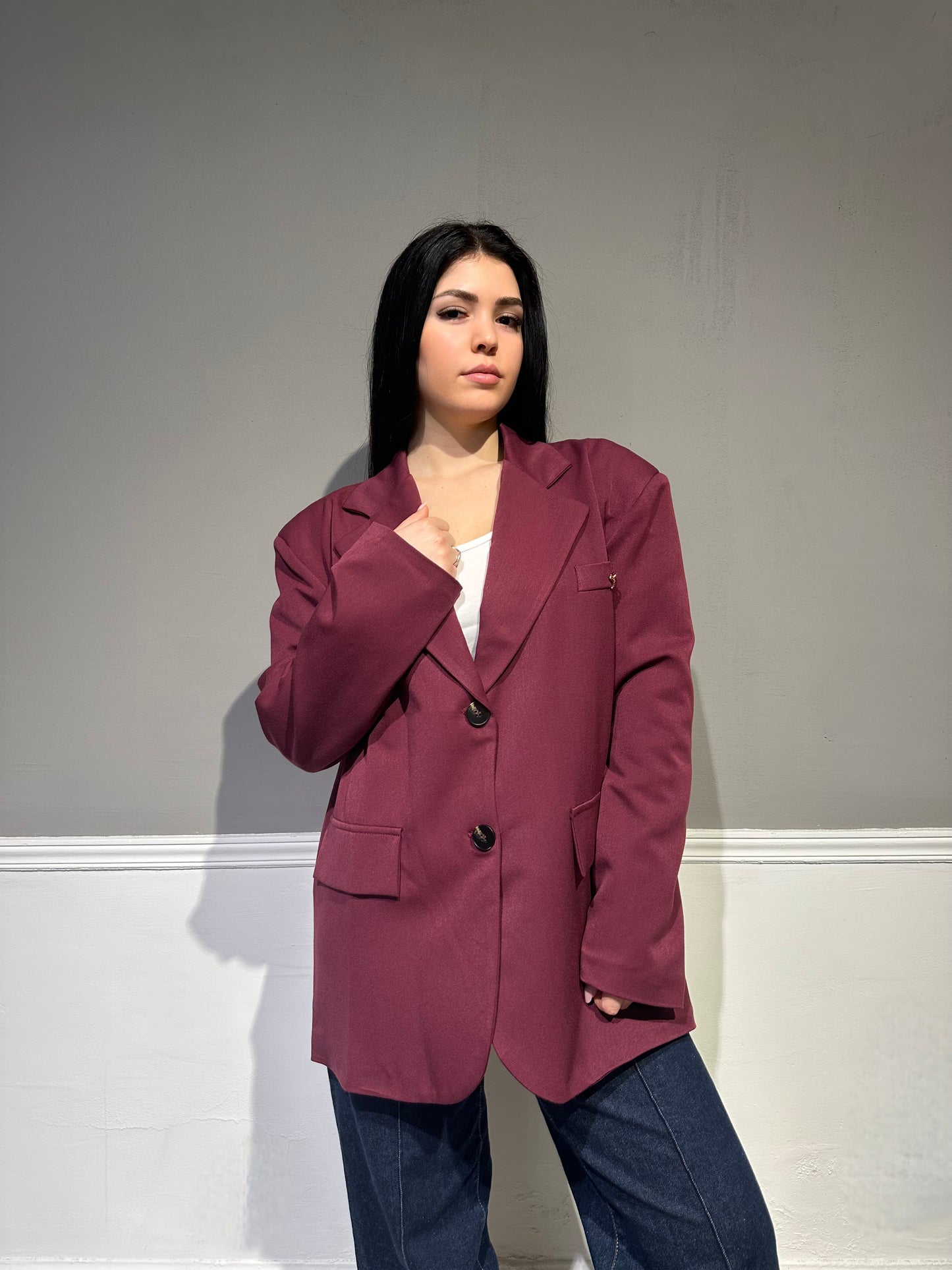 Blazer ‘Mai Banale’ Red Wine