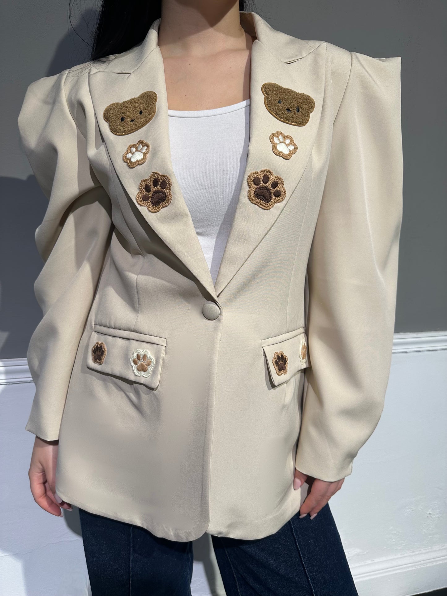 Blazer Teddy Beige